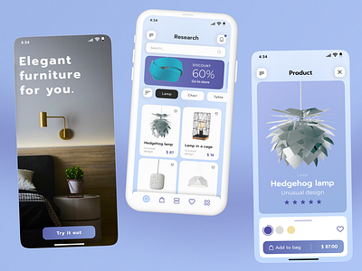 Furniture App Design app app design app ui app ux app uxui branding design figma figma expert furniture furniture app furniture app design furniture app uxui graphic design illustration interior design mobile mobile mockup ui ux