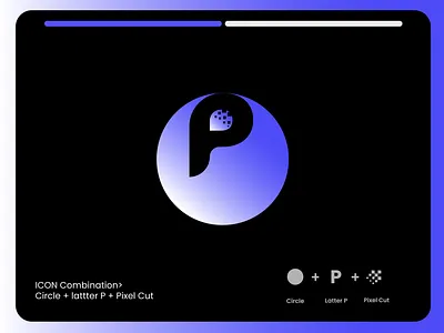 Circle + Latter P + Pixel cut Logo Design. abstract logo brand identity branding circle logo corporate logo creative logo cut logo digital logo futuristic logo geometric logo logo designer logo inspiration minimal logo modern logo p letter logo pixel logo professional logo startup logo tech logo visual identity