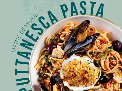 Seafood from Maine art direction food graphic design social media