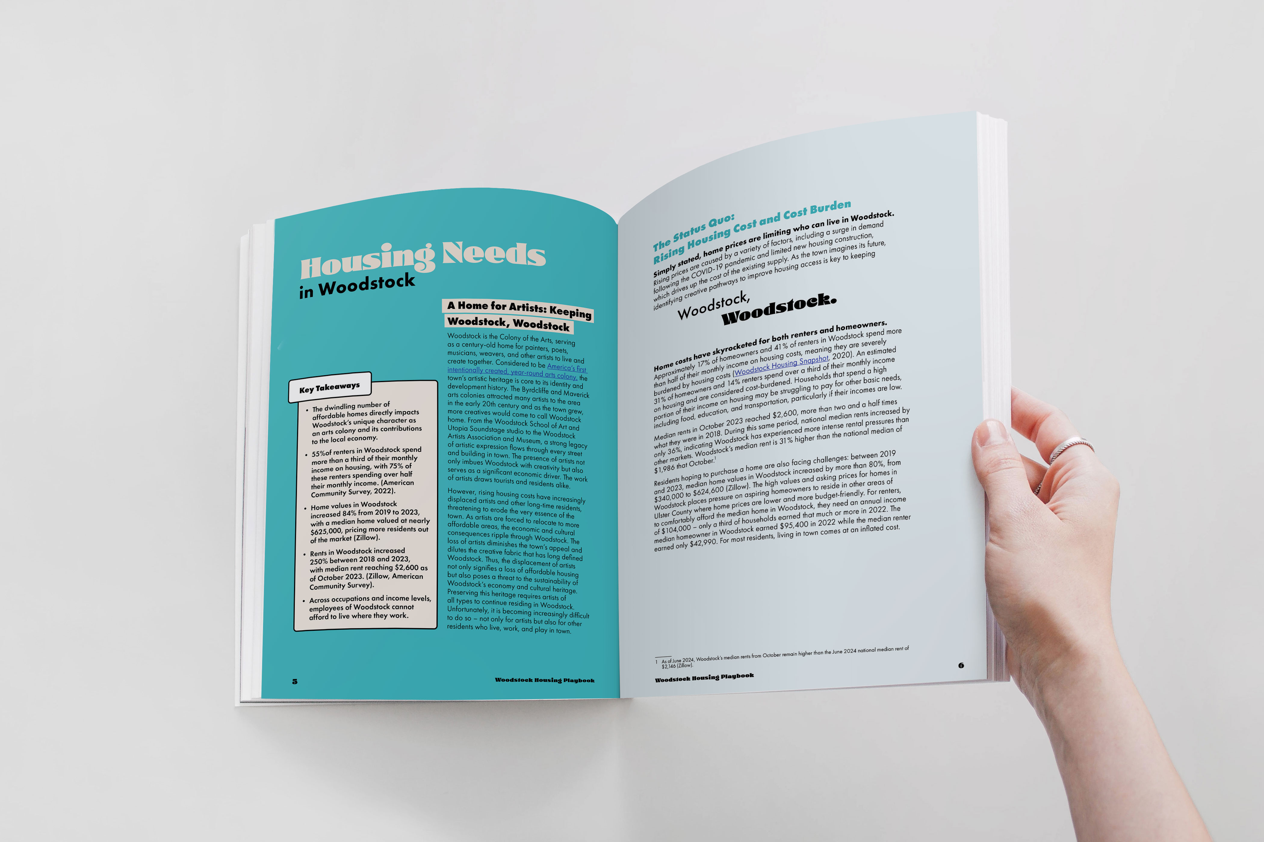 Woodstock Housing Messaging Campaign Playbook graphic design layout design playbook