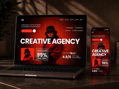 Luxury Creative Agency Website UI | Cinematic Dark Landing Page agencywebsite cinematicui conversiondesign creativeagency darkui digitalagency ecommerce figma glassmorphism homepage landingpage premiumui responsiveui saasdesign startupwebsite uiux visualdesign webagency webdesign websiteui