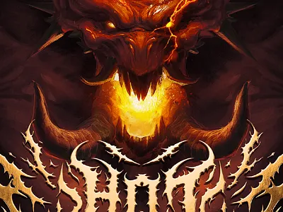 The 12th Annual Hot Awesomeness Competition band demon demonic design evil heavy metal lettering metal poster type typography
