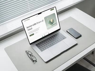 Zen Wealth — Minimalist Micro-Investment SaaS aesthetic animation bento branding cleanui dashboard figma finance fintech investing minimalist modern ui pixelperfect saas ui ux design uxdesign whiteui