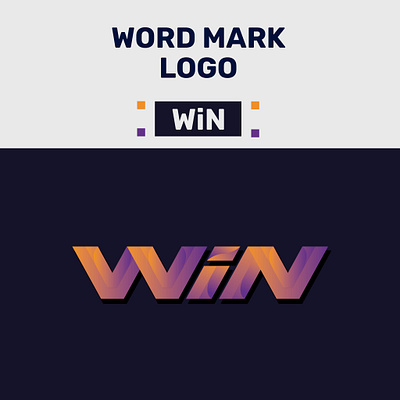 Logo Design "WiN" branding graphic design logo