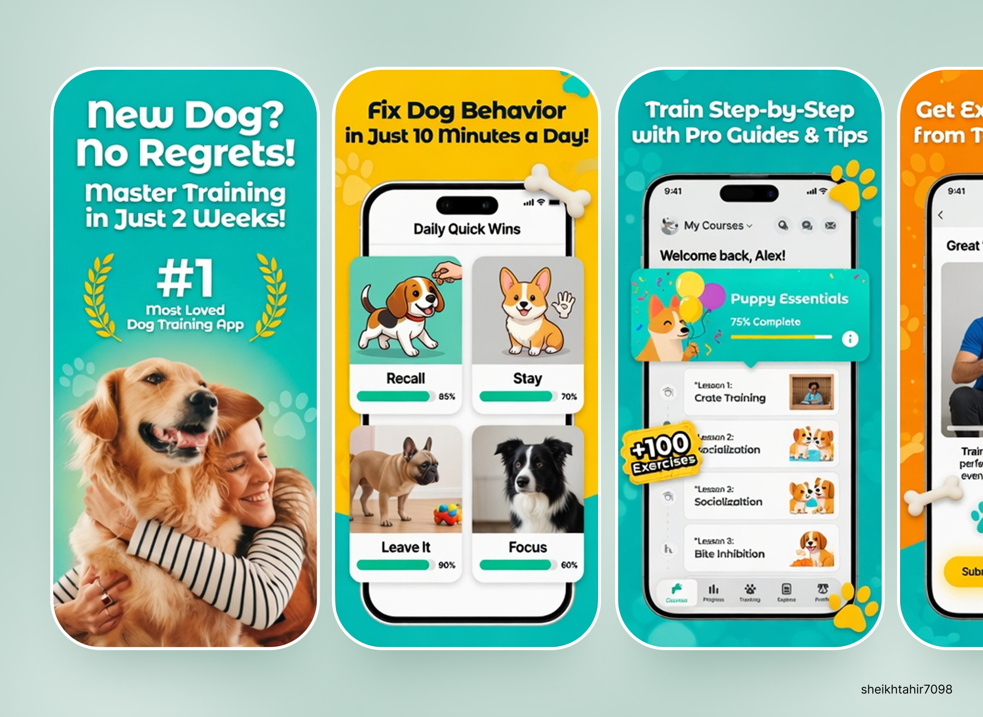 Example of Custom App Store Screenshots
