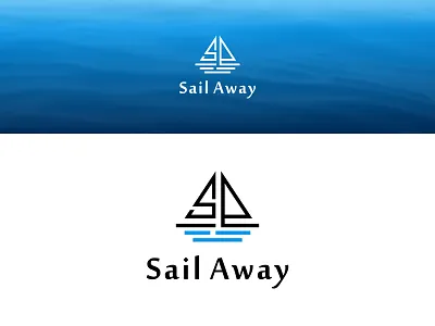 Minimalist Design Logo Sailboat with Monogram S beach boat branding clean creative design graphic design illustration linear logo logo design logotype minimalist modern monogram sailboat sea typography vector yatch