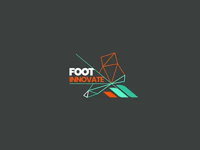 Foot Innovate brand branding color design foot foot innovate illustration innovate logo