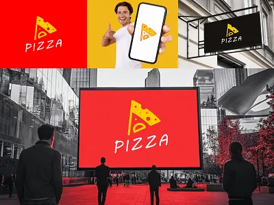 Design Logo App Icon Pizza Food Delivery Restaurant app branding burger cheese creative design food graphic design idea illustration italy logo logo design logotype minimalist modern pizza restaurant typography vector