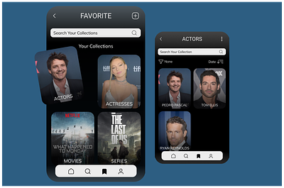 Favorites 044 actor actress bookmark daily 100 challenge daily ui dailyui dailyuichallenge design favorites favourites film liked mobile movie phone series star ui ux