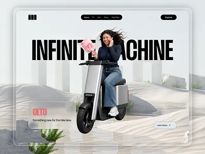 E-Bike Landing Page bicycle e bike landing page e bike service e bike website ebike ebike design ebike landing page eco friendly electric bike electricbike electricvehicle landing page responsive design ride ui ux webdesign