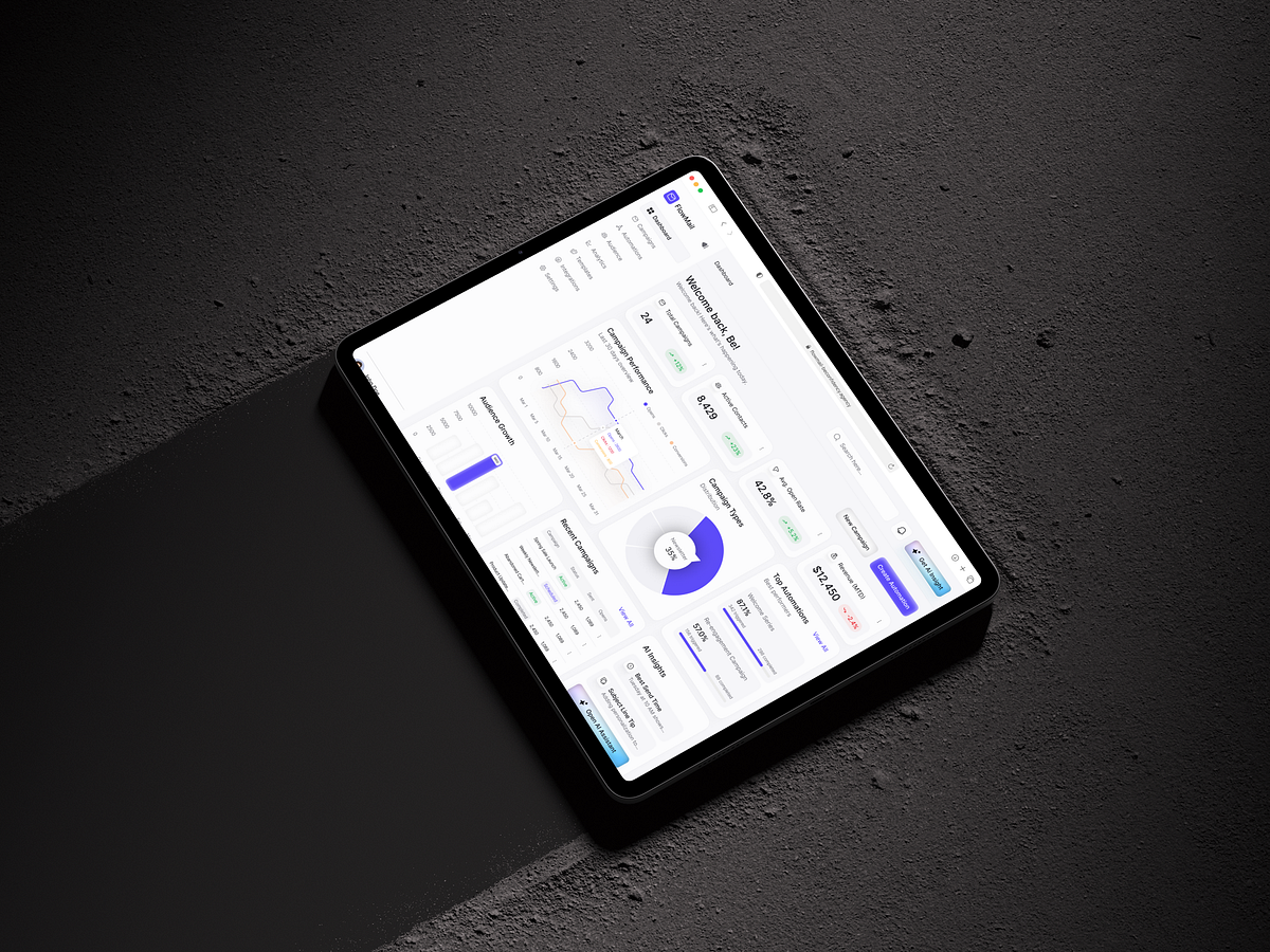 Email Marketing SaaS Website & Dashboard UIUX Design Image 2