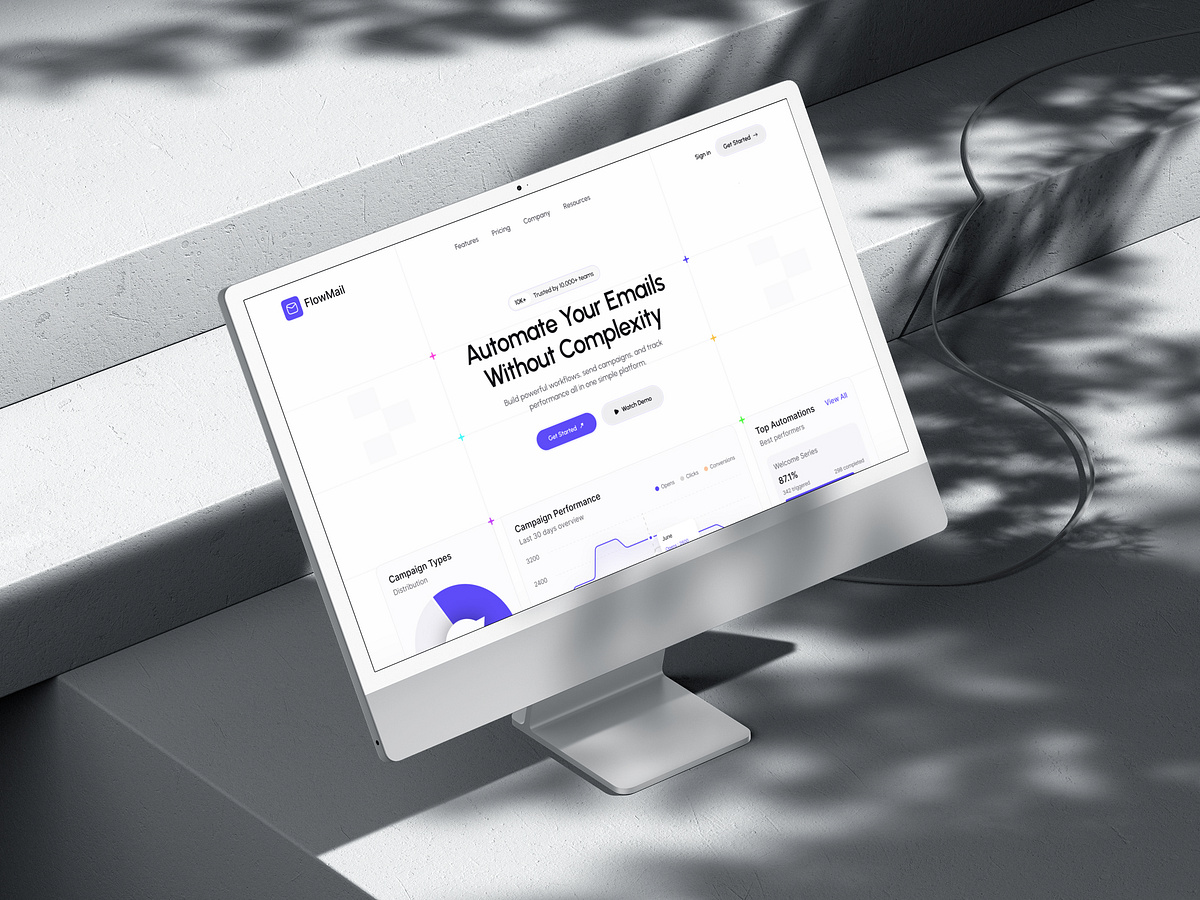 Email Marketing SaaS Website & Dashboard UIUX Design Image 3