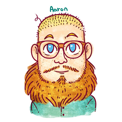Aaron beard childrens book illustration cute design illustration photoshop portrait texture