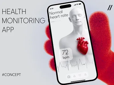 Health Monitoring Mobile iOS App Design ai ai app android app app design app interface assistant chatbot dashboard dashboard design design heakth app healthcare ios mobile mobile app monitoring portfolio ui ux