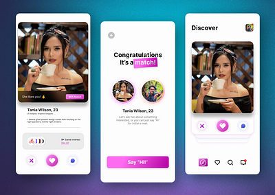 Dating App UI Recreate design login sign up ui ux