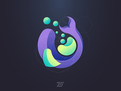 Potion Whale 3d adobe illustrator amazing logo animal art awesome logo branding business logo creative design fish golden ratio gradient logo illustration logo logos magic modern logo potion whale