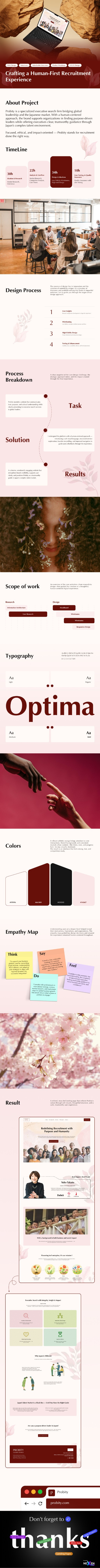 Probity – Crafting a Human-First Recruitment Experience case study hr landing page recruitment ui ux web design