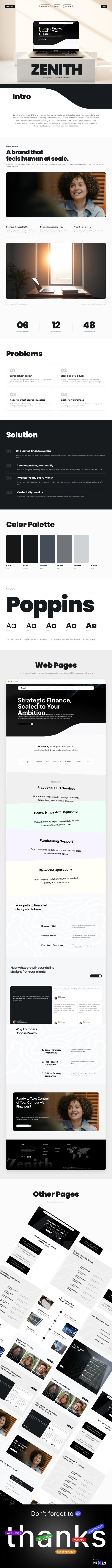 Zenith – A Brand That Feels Human at Scale branding case study finance ui ux web design