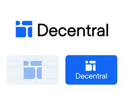Decentral logo design and brand mark brand brand identity branding d logo logo logo desigjn logo design logo mark logotype modern logo symbol tech logo technology