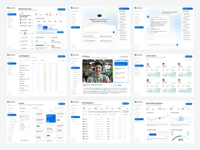 AI Recruitment Platform UIUX ai interface job finder product recruitment service ui ux web