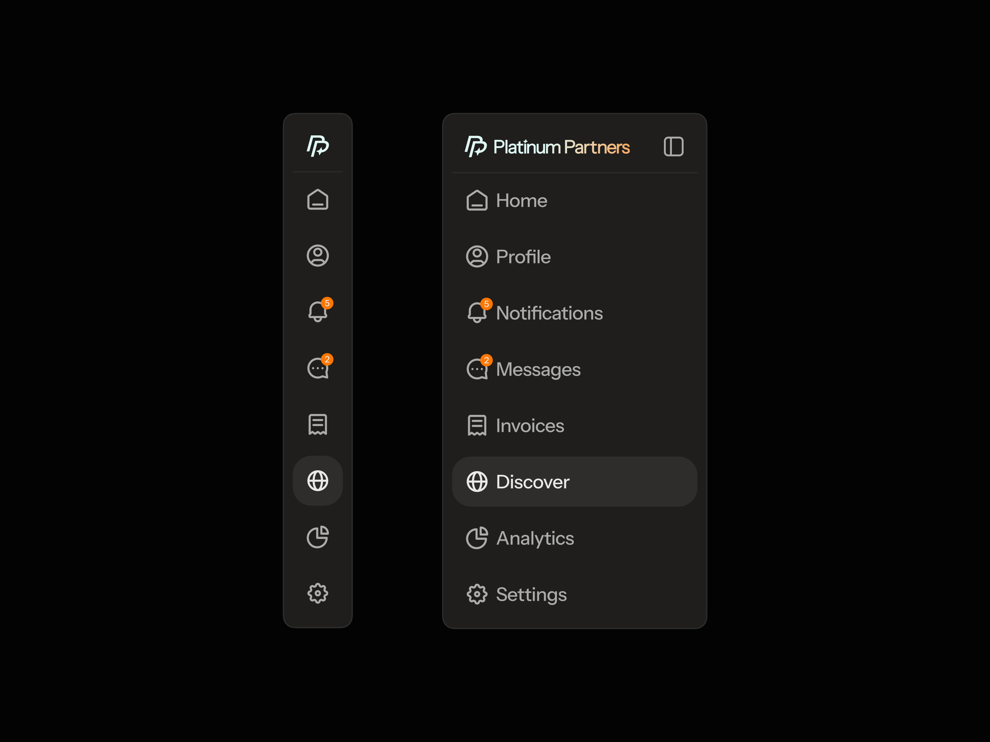 Platform UI details ai ai app icon app design app icon creator dark mode dark ui dashboard influencer luxury marketplace platform premium saas social media startup ui uiux web app web design