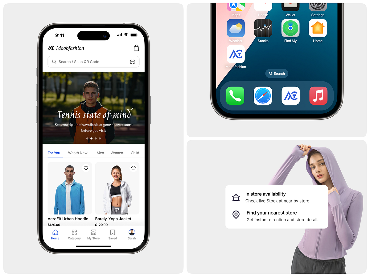Moobfashion App UI