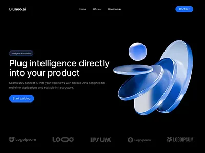 Landing Page 3D Animation 3d 3d animation 3d blender 3d landing page 3d motion abstract blue brand branding circle landing page loop animation looping animation motion design motion graphics