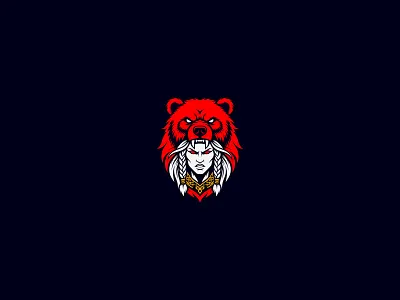 Warrior Woman Logo bennaveed bold character logo branding epic battle logo fantasy logo female warrior logo graphic design illustration logo logo design militant branding mythical warrior logo powerful logo strong symbolic logo vector warrior girl logo womens power branding