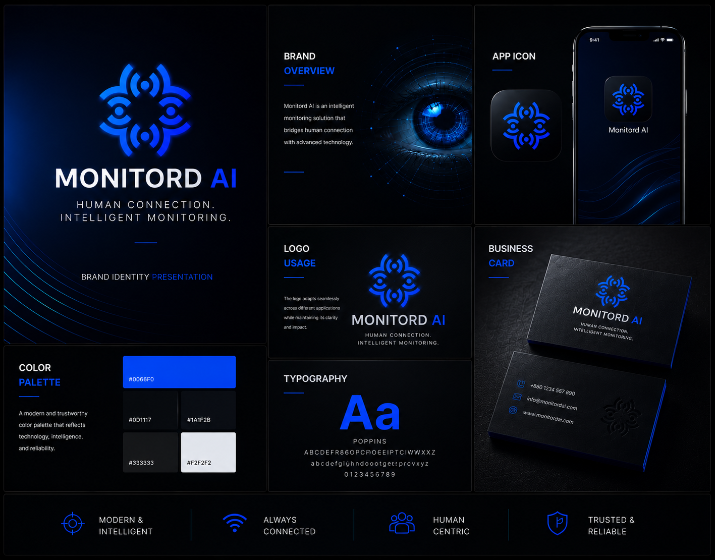 Monitord AI The Futuristic Brand Identity design ai logo brand design brand designer brand identity design branding business logo design company logo design creative logo design creative nadim futuristic logo design human monitoring logo logo design logo design idea logo design inspirations logo designer minimalist logo design modern logo design monitord ai logo powerd by ai visual identity design