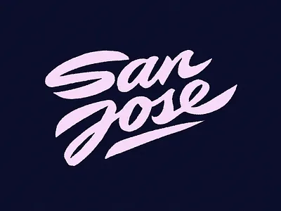 SanJose: handlettering bold branding calligraphy custom flow games golf handlettering lettering logo original pickleball retro script sport standout tennis type wordmark