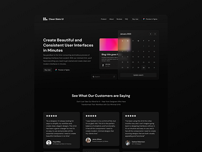 Daily UI 003: Landing page dailyui dark dark ui darkmode design landing landing page typography ui ui kit ui library ux web