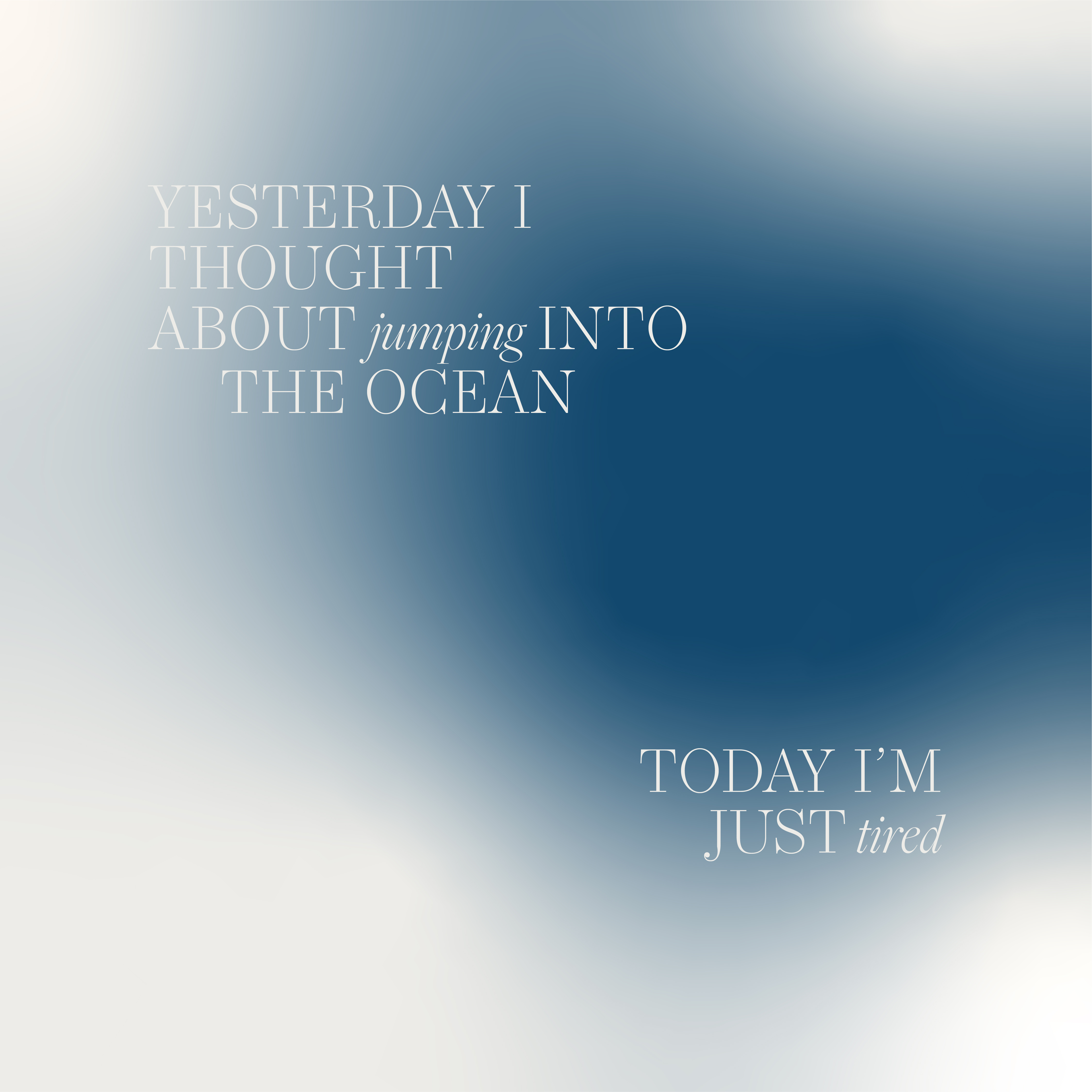 the ocean