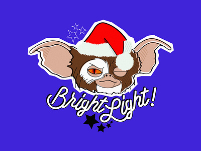 Bright Light! 80s 80s kids 80s movies 90s 90s kids 90s movies bright light christmas cinephile design gizmo gremlins holiday illustration illustration art illustrator ilustracion lud0 lud089 mogwai