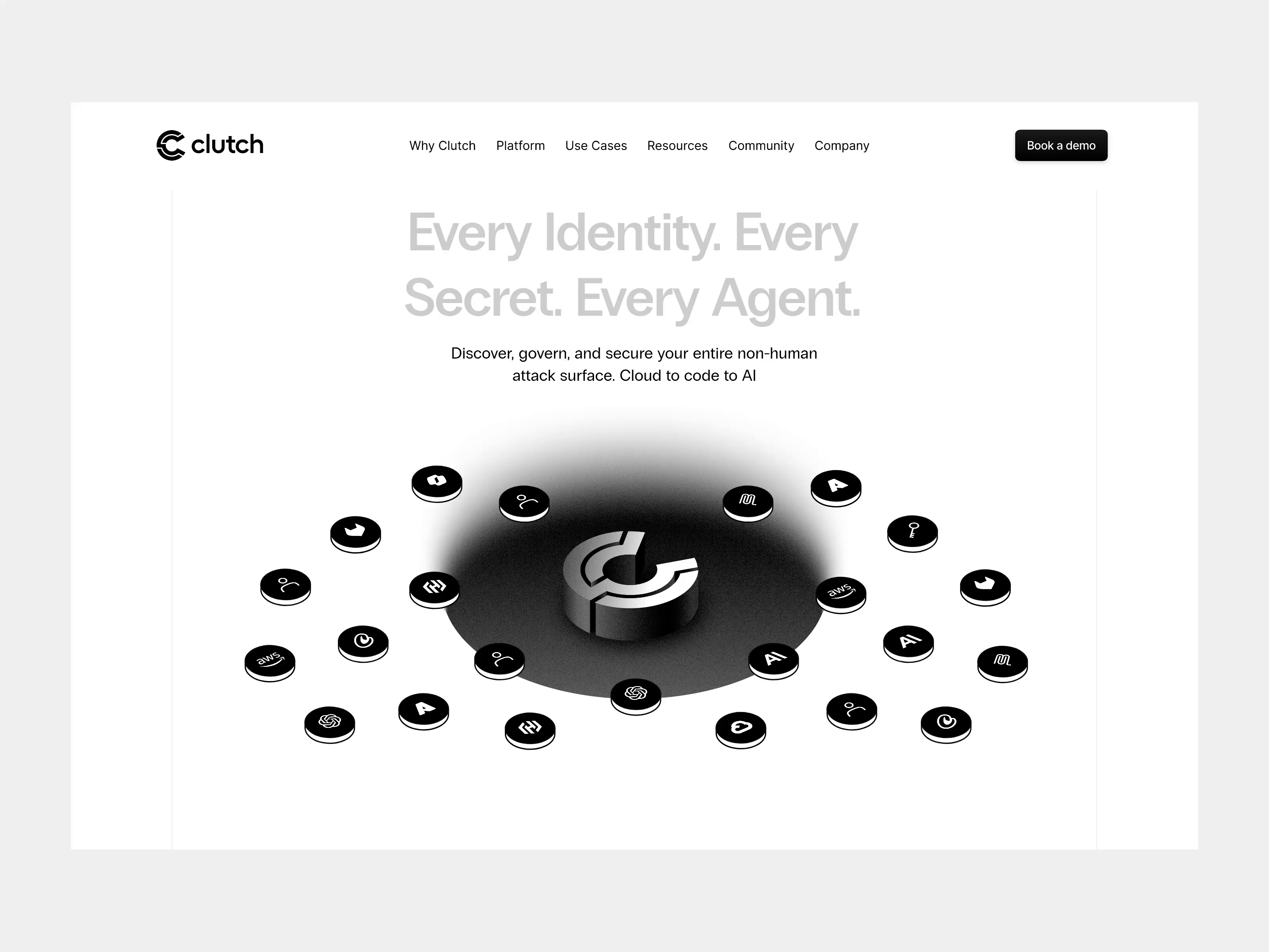 clutch: security platform / re-wrap header