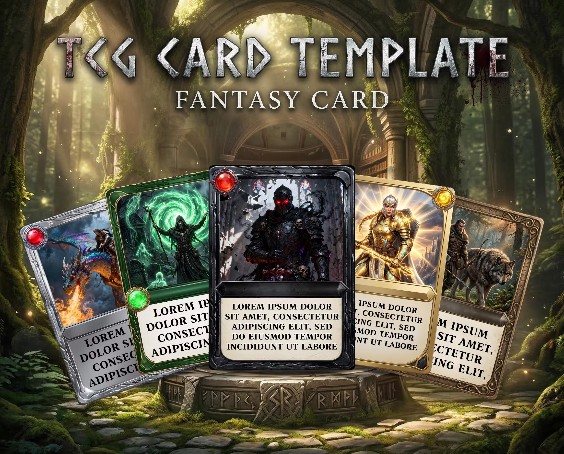 Example of Fantasy Tcg Card Design