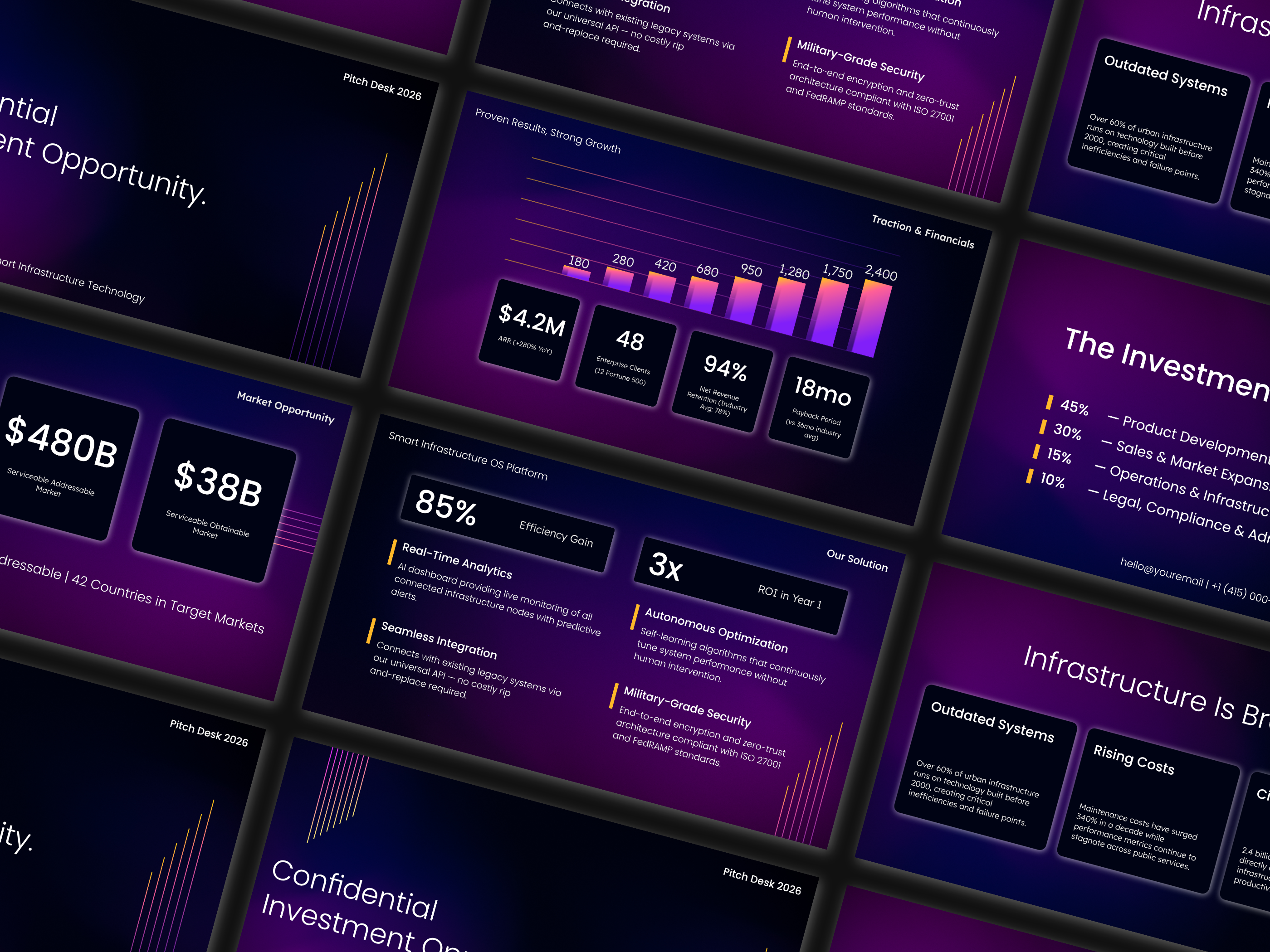 Example of Pitch Deck Presentation Design
