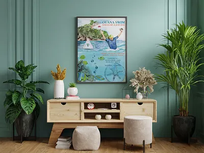 Illustration // Ouana Swim 2026 graphic design illustration watercolor