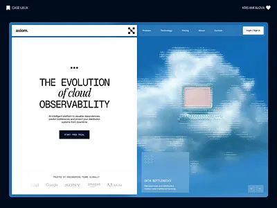 Cloud Observability Platform – SaaS Landing Page Design animation cloud landing page cloud web design developer tools landing homepage it landing page it web design landing page saas landing page saas web design software web design startup landing page tech landing page ui ui ux design web webdesign website