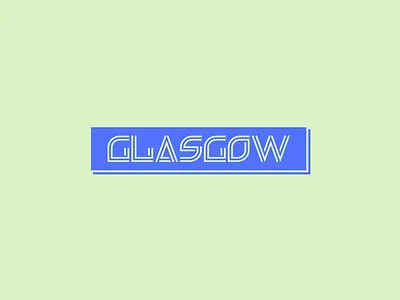 Glasgow art branding design fun glasgow graphic design illustration lettering logo music poster print scotladn typogra vector
