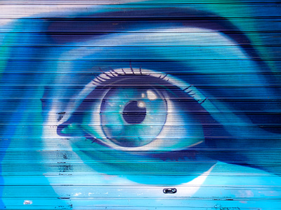 Σε βλέπω - I can see you illustration photo retouching street art urban art wall design αθήνα σχέδιο τοιχογραφία φωτογραφία