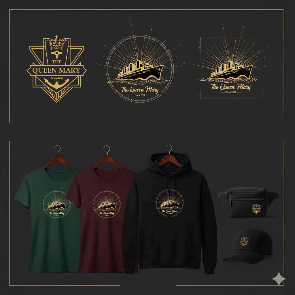 The Queen Mary Illustration design illustration queen mary the queen mary illustration