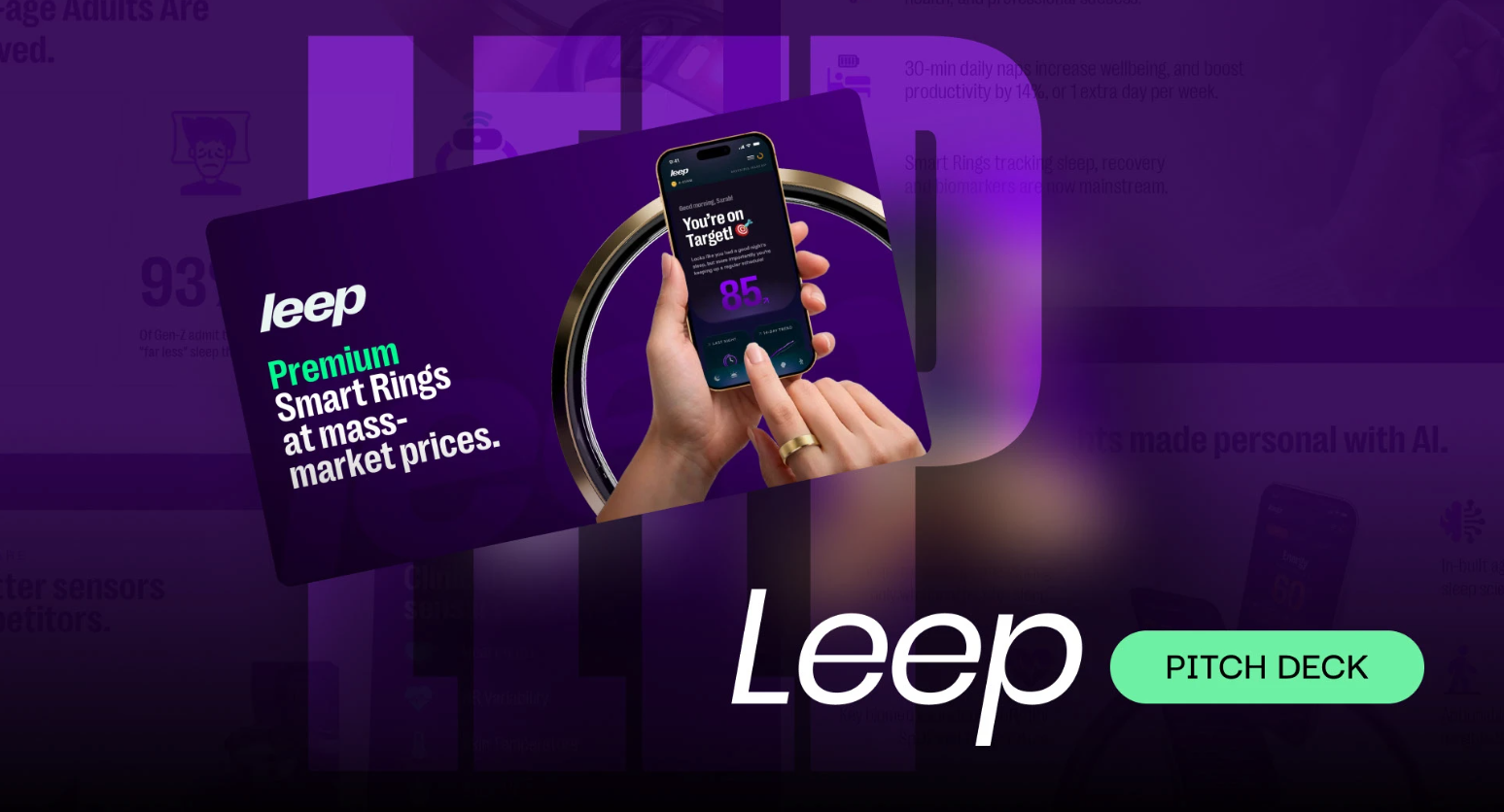 Leep Pitch deck creativepresentation deck deckdesigner design designagency figma fundraisingdeck googleslide graphic design graphicdesigner investor pitch deck minimal design pitchdeck pitchdeckdesigner ppt presentationdesigner presentationinspiration saaspitchdeck startuppitchdeck ui