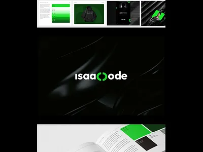 Isaac Code Brand Book brand application brand book brand identity branding code code design isaac code letter c logo logotype mark monogram parenthesis software company symbol technology visual identity visual standards visual system