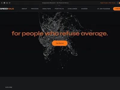 GreedHaus Investor Best Friend animation branding crypto graphic design investing motion graphics stocks ui webdesign website