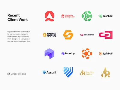 Recent Client Work — Color Edition ai blockchain branding cyber defi finance fintech gaming icon identity law legal lepisov lettering logo marketing security sport tech web3