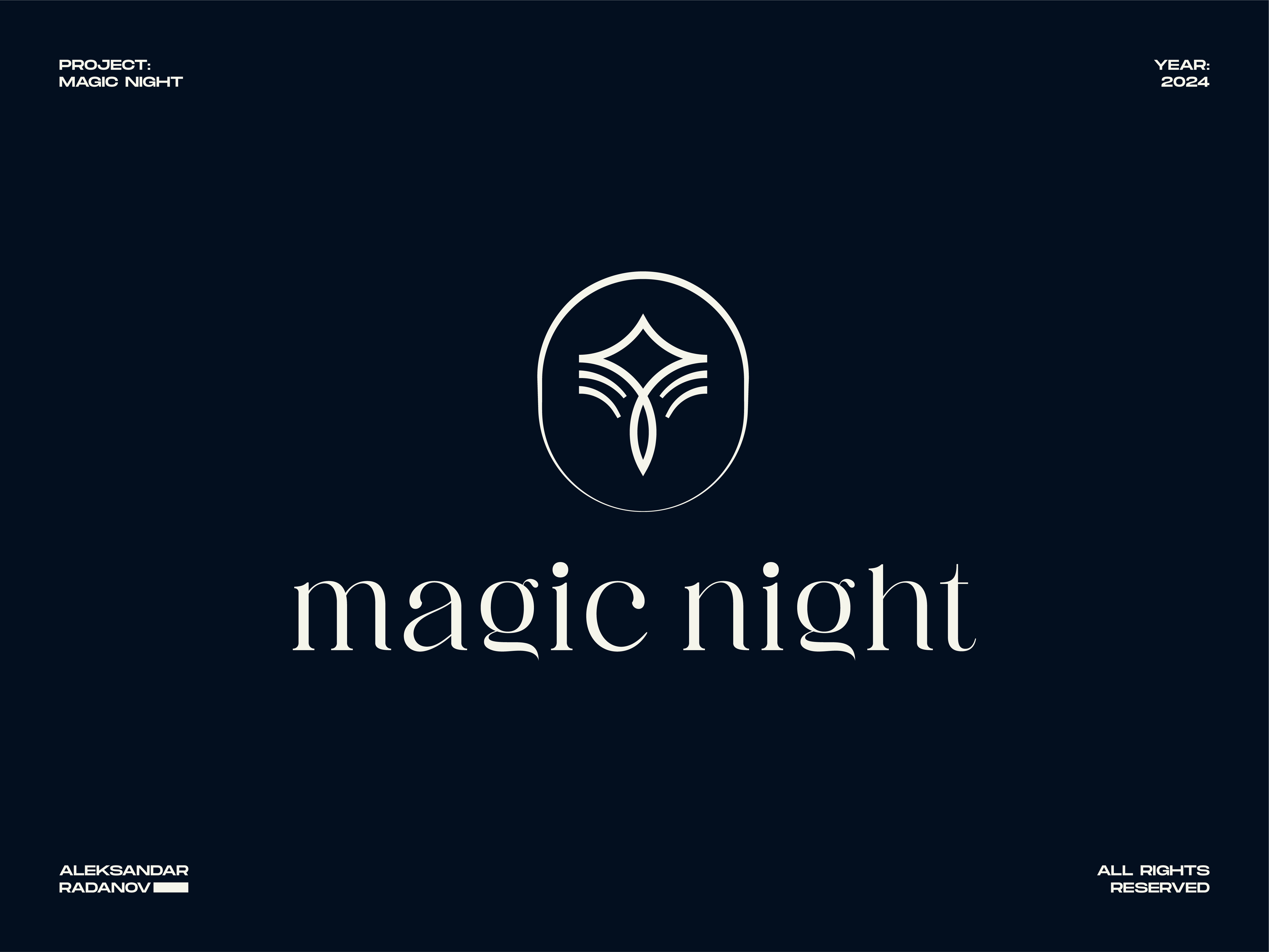 MAGIC NIGHT - Wedding & Event Branding branding graphic design logo