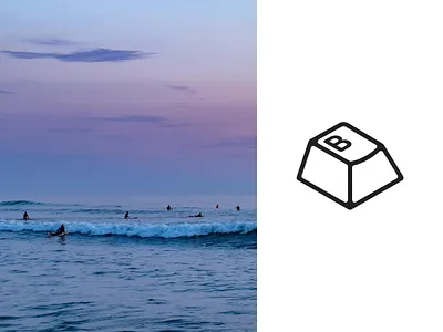 Keycap with B brand design