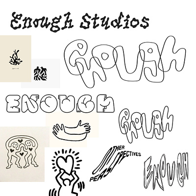 Enough Studios 001 brand branding bridger tower design flat graphic design illustration logo vector