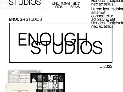 Enough Studios Brand 002 brand branding bridger tower design flat graphic design illustration logo vector