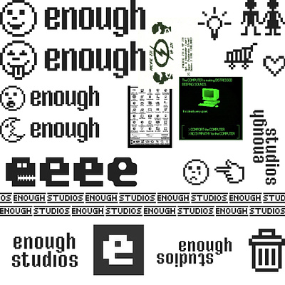 Enough Studios 003 brand branding bridger tower design flat graphic design illustration logo vector